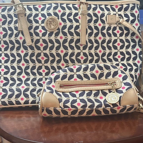 Spartina 459 Dafuskie Island Maritime Pattern Purse and Accessory Bag - Picture 7 of 7